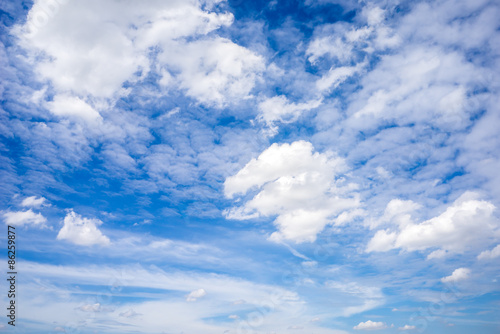 Beautiful clouds and blue sky