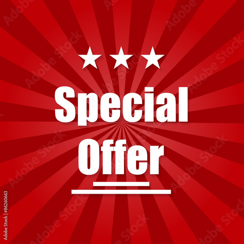 Special offer on a ray background new product