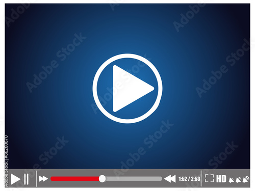 Video player vector illustration eps 10
