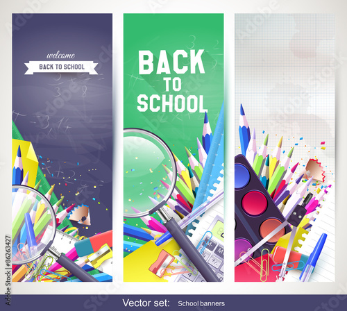 Back to School banners