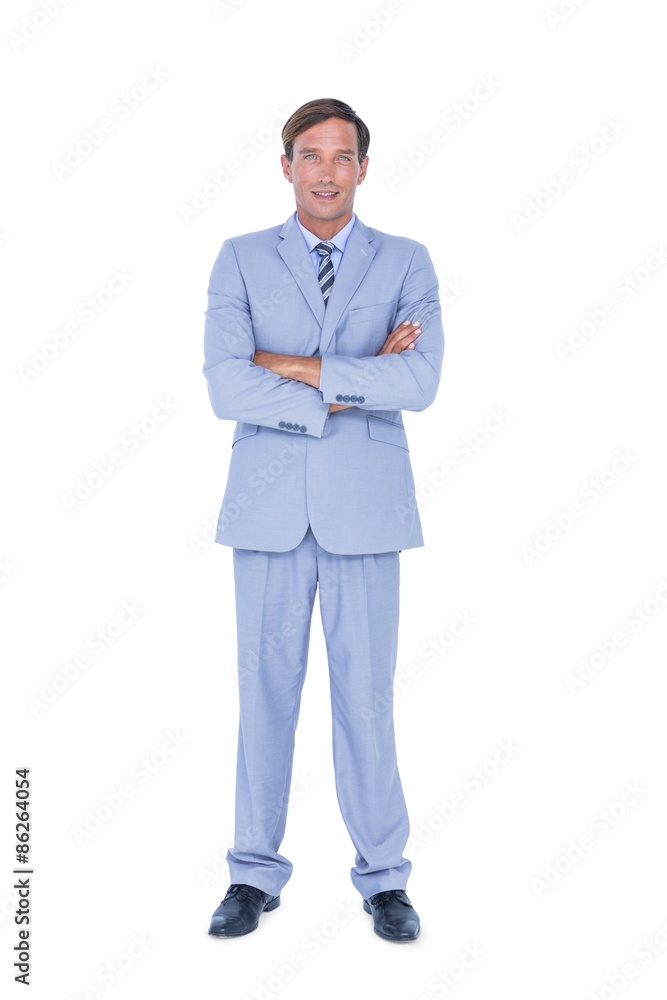 Portrait of a doubtful businessman with the arms crossed Portrait of a doubtful businessman with the arms crossed