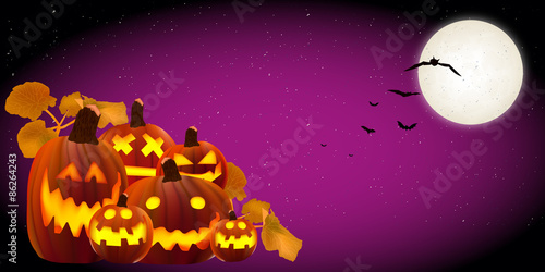 ハロウィン　かぼちゃ　背景