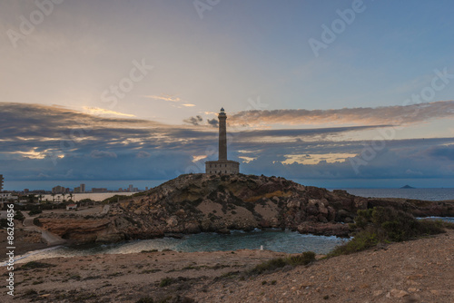  lighthouse, Mediterranean, Cabo de Palos. Spain.