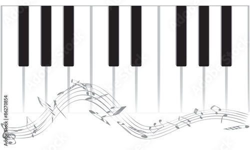 Musical background with piano