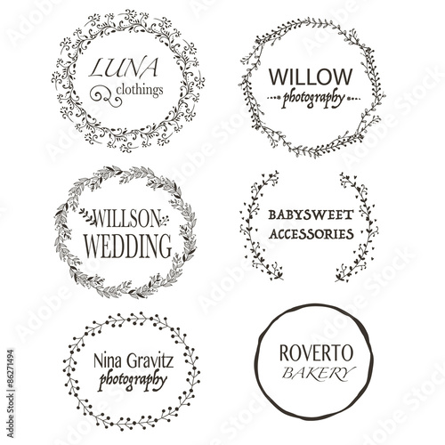 Six high Quality vector Labels