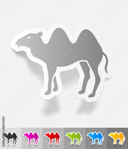 realistic design element. camel