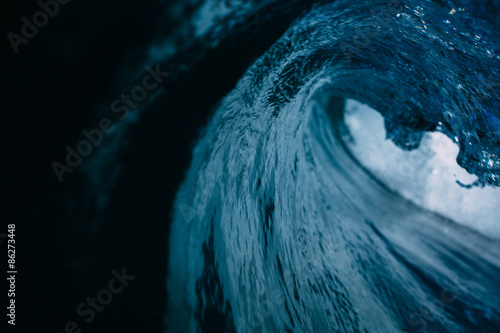 Dark Blue Barrel wave, Hawaii, USA