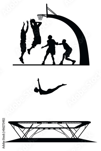 set of sport silhouettes