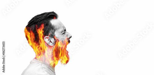 Fototapet devouring fire