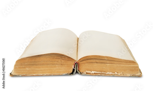 Opened old book