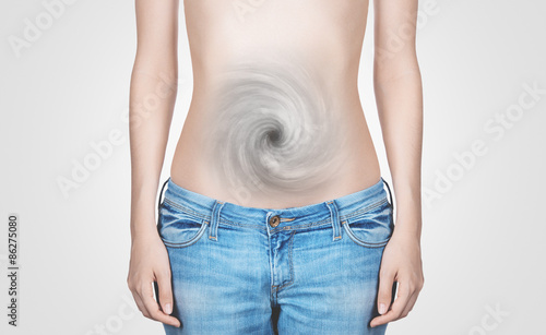 Fotografie Pancia donna con vortice aria