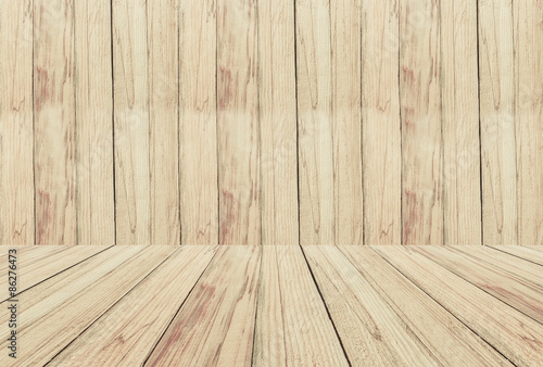 Old wood brown room interior. Wooden background