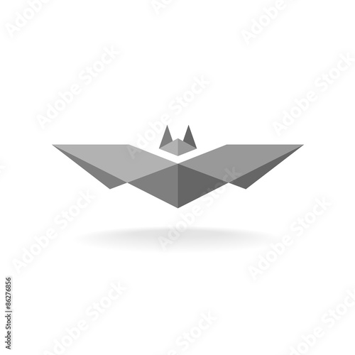 Bat geometric logo