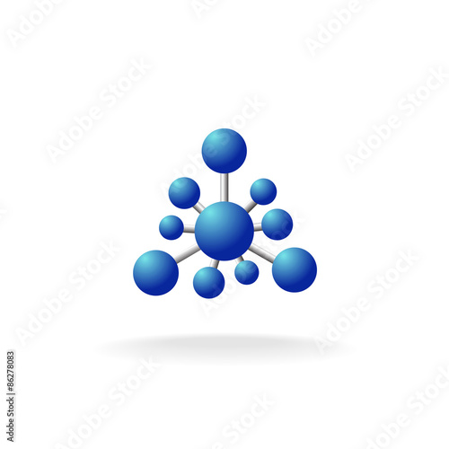 Abstract molecular structure symbol