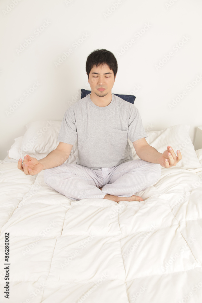 Man meditating Man meditating