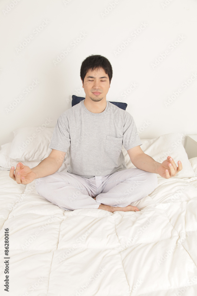 Man meditating Man meditating