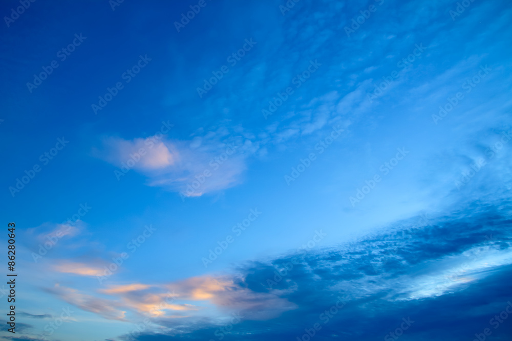 clouds on sky in the evening clouds on sky in the evening
