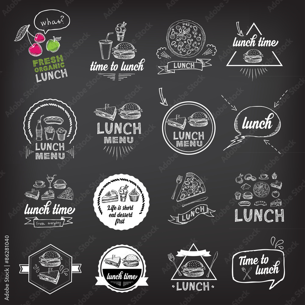 Lunch menu, restaurant design. Lunch menu, restaurant design.