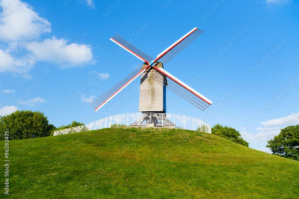 Windmill in Bruges, Belgium
