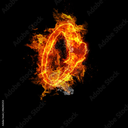 Fire letter O