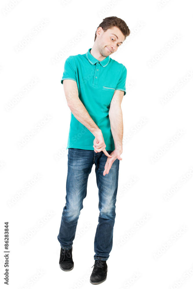 man hesitates man hesitates