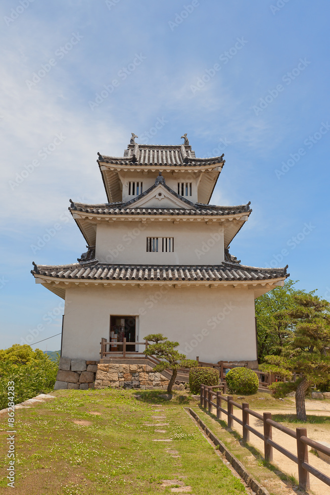 Main keep of Marugame castle (circa 1641), Japan Main keep of Marugame castle (circa 1641), Japan