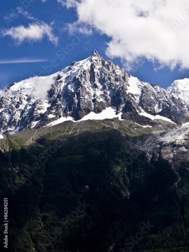 Monte Bianco e altre cime di montagna