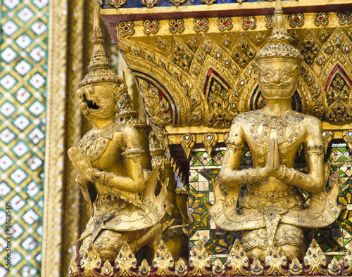 Guardian at Emerald Buddha Temple Bangkok Thailand