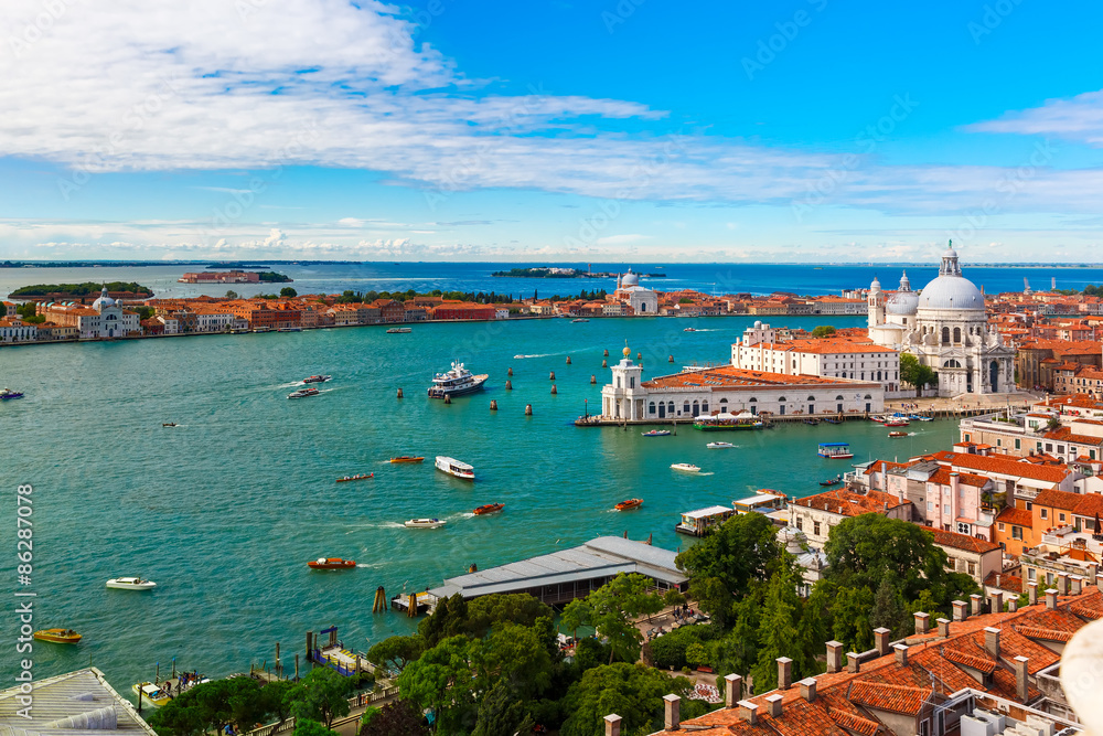 Fototapeta premium View from Campanile di San Marco to Venice, Italy