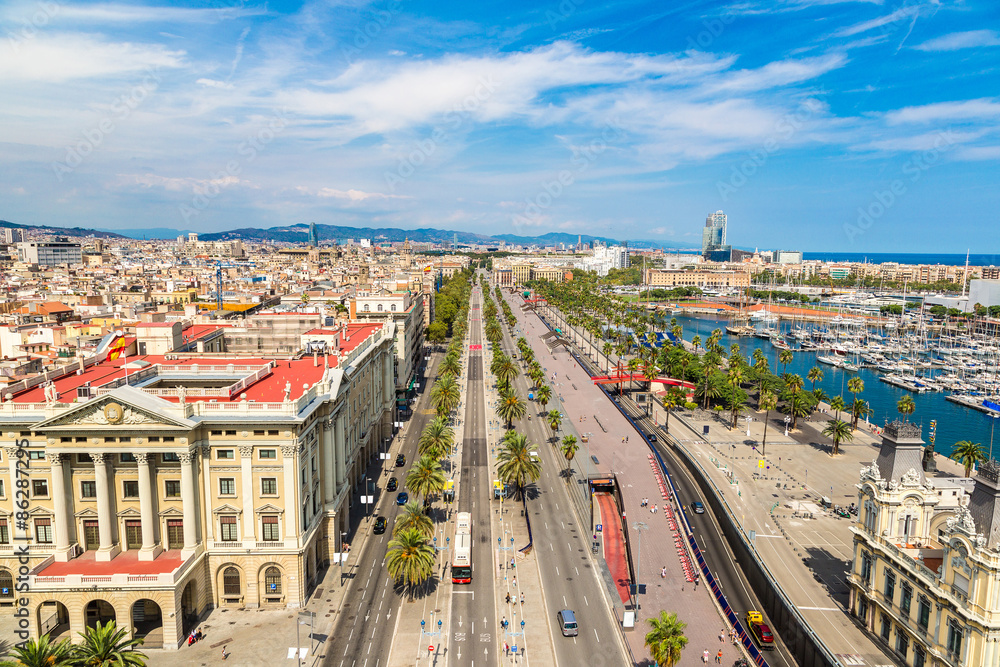 Port Vell in Barcelona, Spain