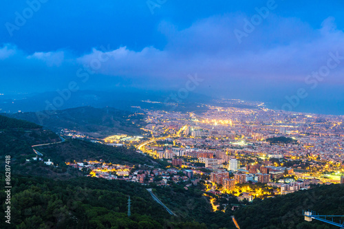 Panoramic view of Barcelona