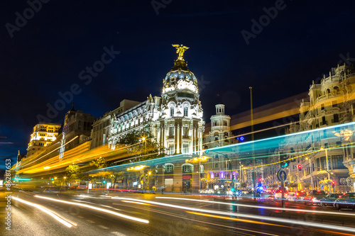 Fototapeta Naklejka Na Ścianę i Meble -  Madrid at night