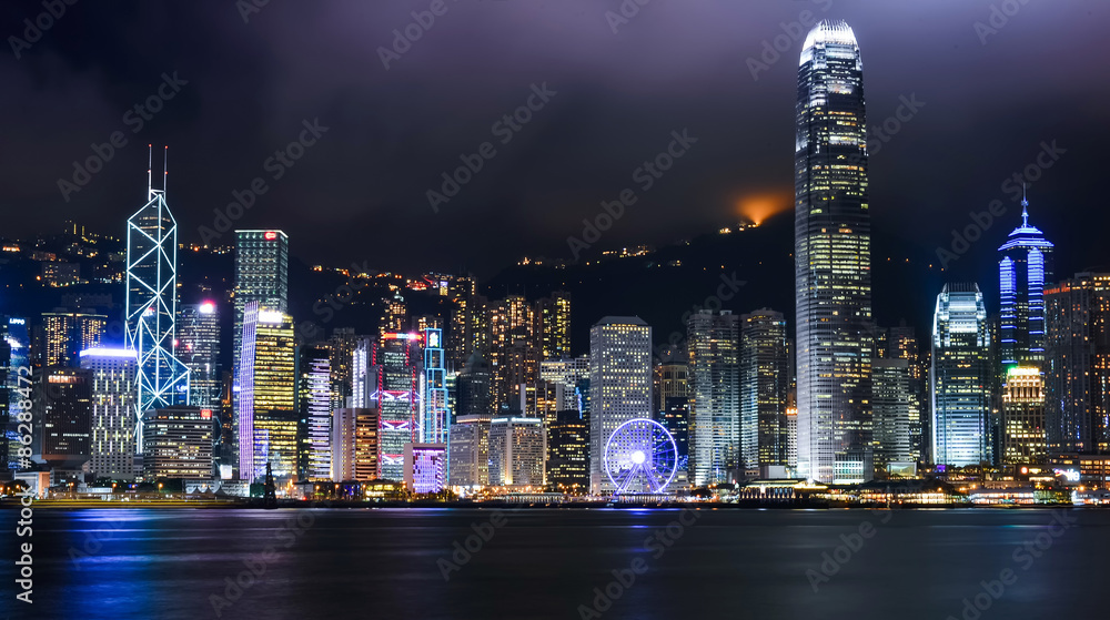 Fototapeta premium HONG KONG - JUNE 09: City Landscape of Hong Kong from Star of Av