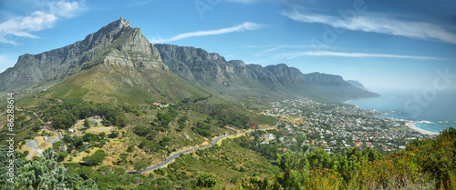 Table Mountain and twelve apostles