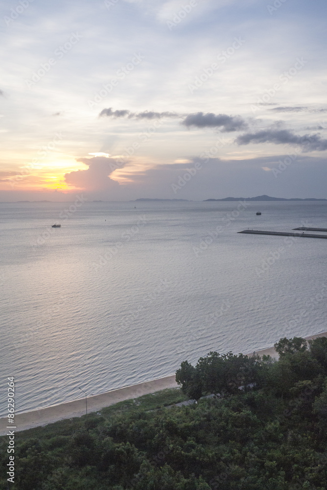 Sea landscape at Sattaheep (Thailand)