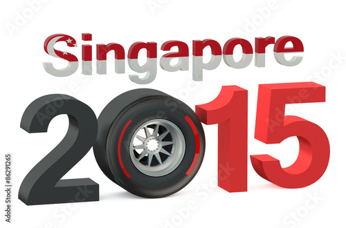 F1 Singapore race 2015 concept