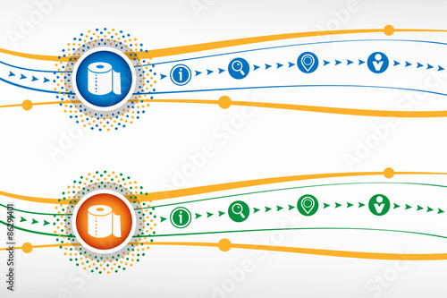 Toilet paper icon  on background for banner, web, site, design,