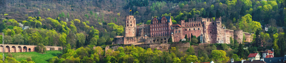 Renaissance style Heidelberg Castle in Germany