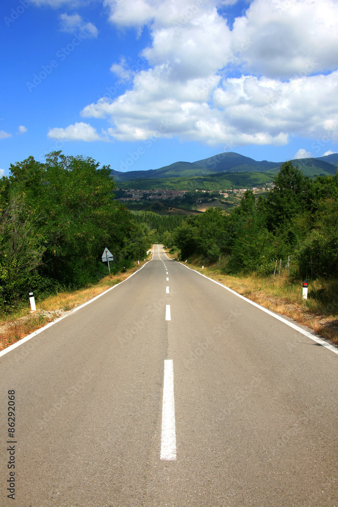 Toscana,una strada.