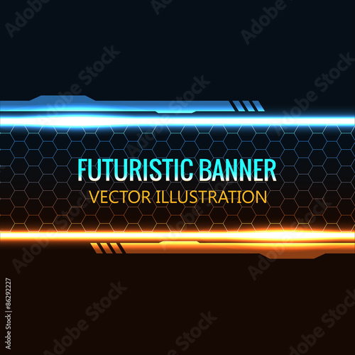 vector illustration of Futuristic banner