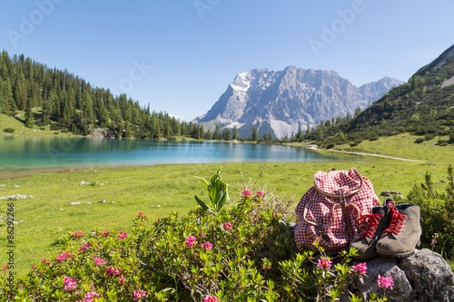Foto Seebensee mit Blick auf Zugspitze