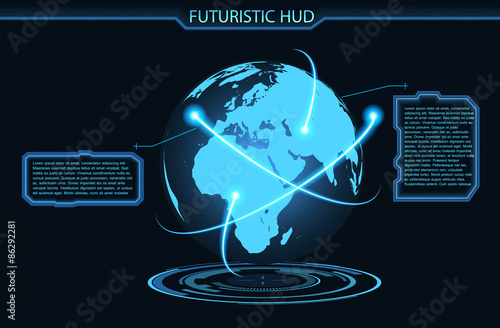 vector illustration of Futuristic banner
