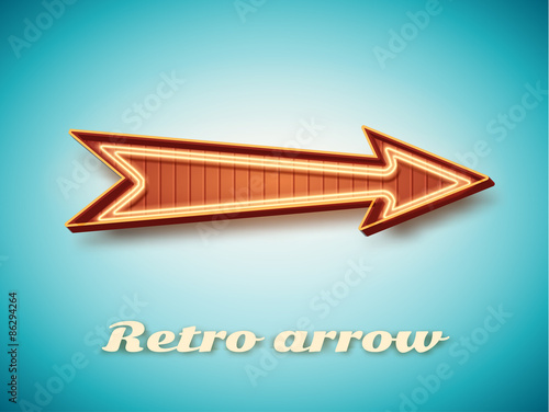 vector illustration of Retro vintage sign