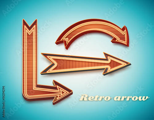 vector illustration of Retro vintage sign