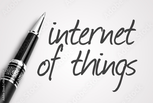 pen writes internet of things on paper © underverse
