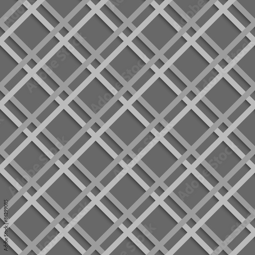 Geometrical pattern with white beveled lattice net