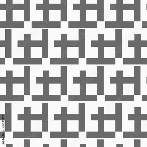 Monochrome pattern with black diagonal w shapes