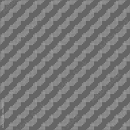 Monochrome pattern with gray dotted diagonal lines