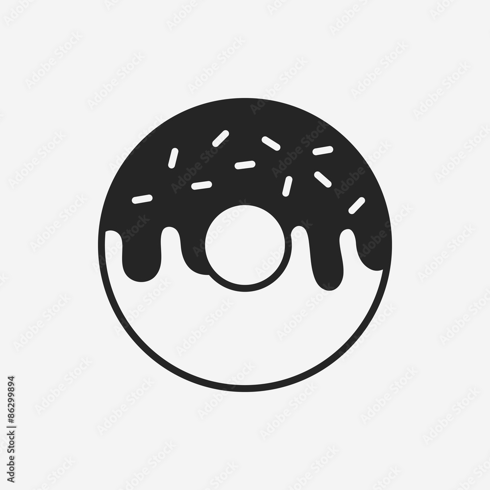 Fototapeta premium donut icon