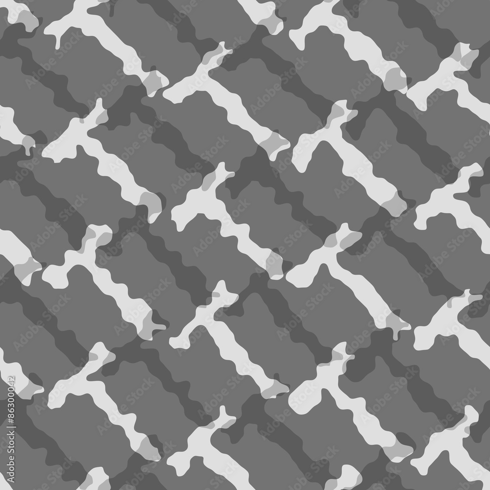 Monochrome pattern with rough t shapes Monochrome pattern with rough t shapes